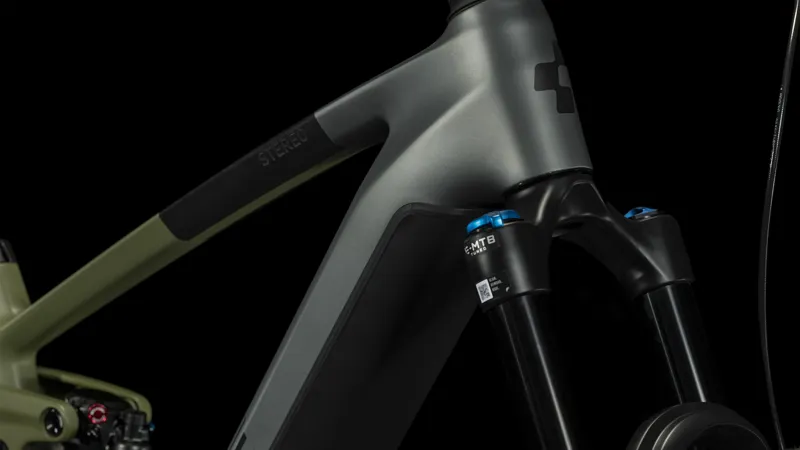 Cube Stereo Hybrid 160 HPC TM 750 Electric Mountain Bike in Grey and Olive Green - Ex-Hire-7